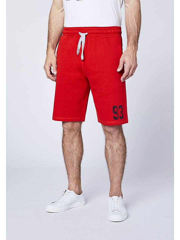 Oklahoma Jeans Sweatshorts in Flame Scarle günstig kaufen L