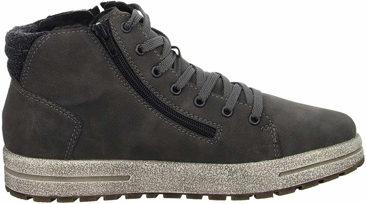 RIEKER Schnür-Stiefeletten grau