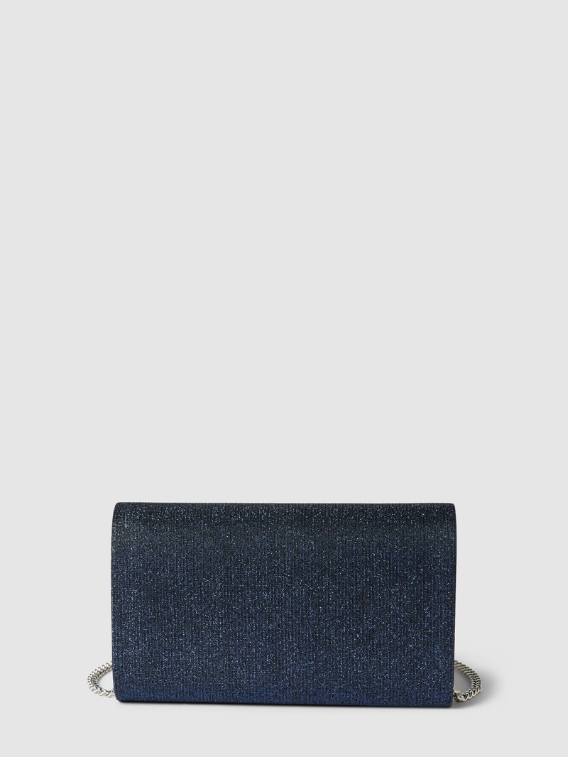 Handtasche mit Effektgarn in marineblau meliert