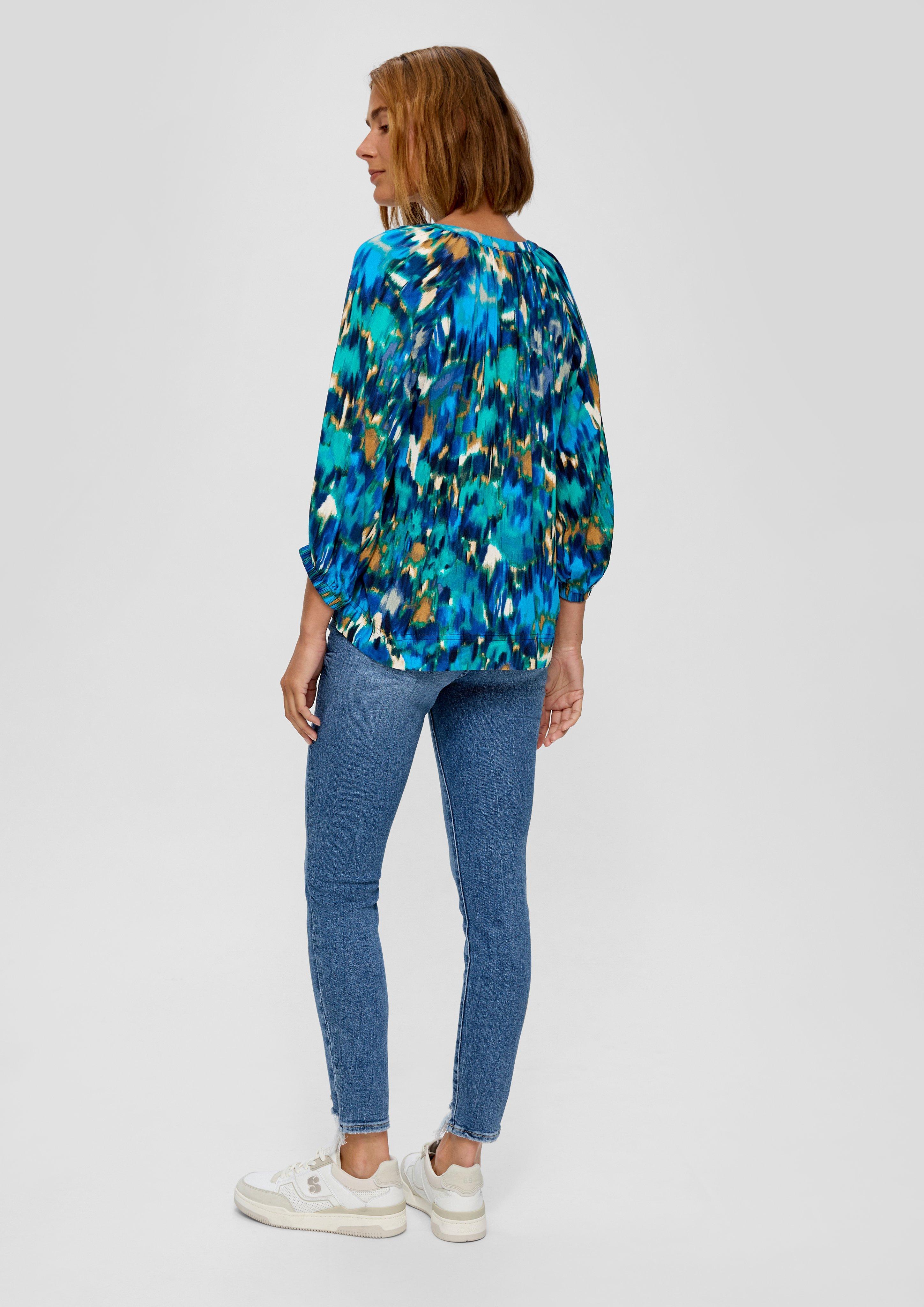 Gemusterte Bluse aus Viskose  2135719-59A0