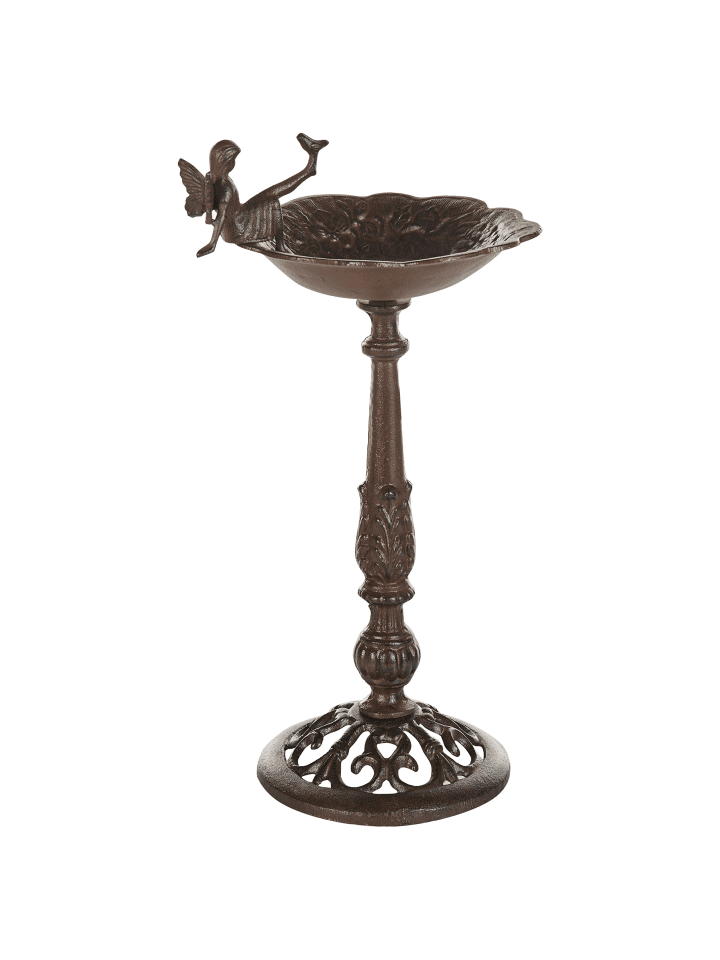 Beliani Vogelbrunnen LARK in Braun - (W) 24 x (H) 53 x (L) 24 cm günstig kaufen onesize