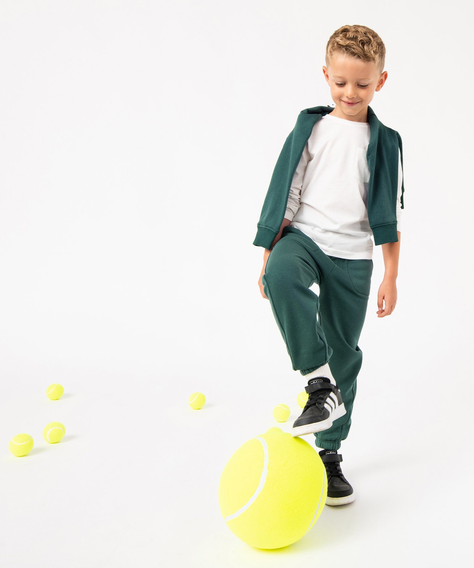 Pantalon de jogging molletonné Garçon vert | GEMO