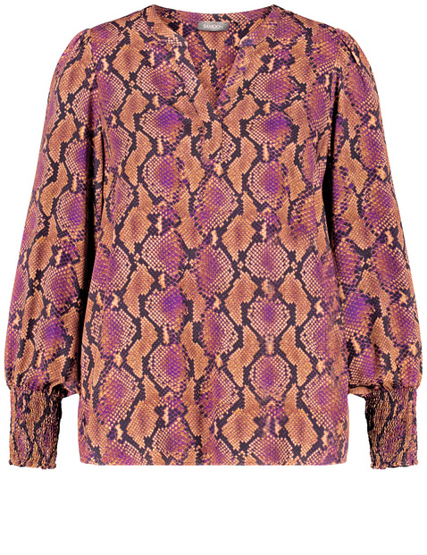 Bluse mit Python-Print