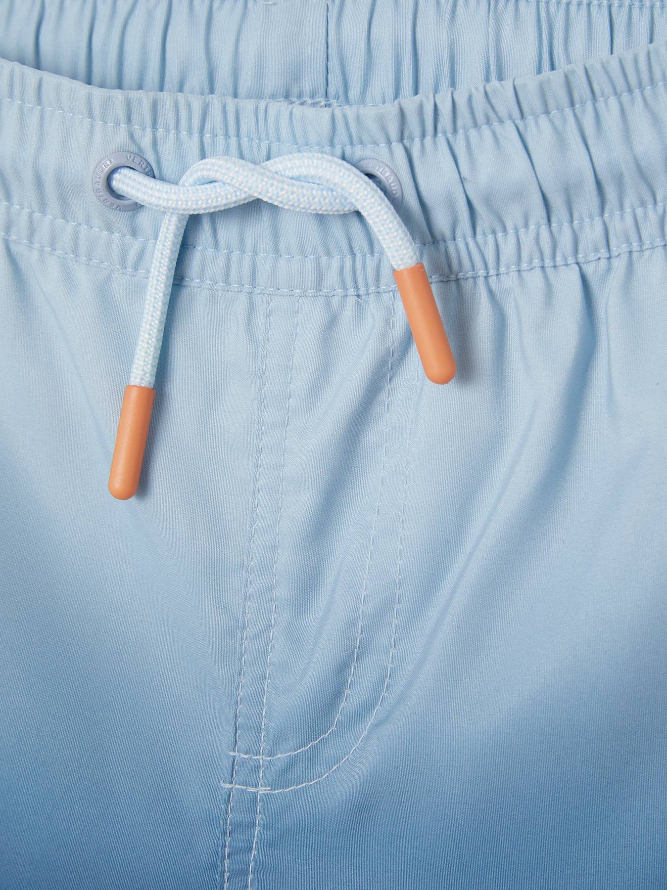 Vertbaudet Jungen Badeshorts, Batik-Optik Oeko Tex - jeansblau bedruckt