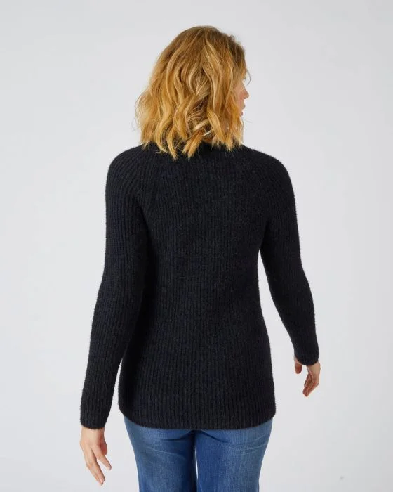 Pull en maille poilue