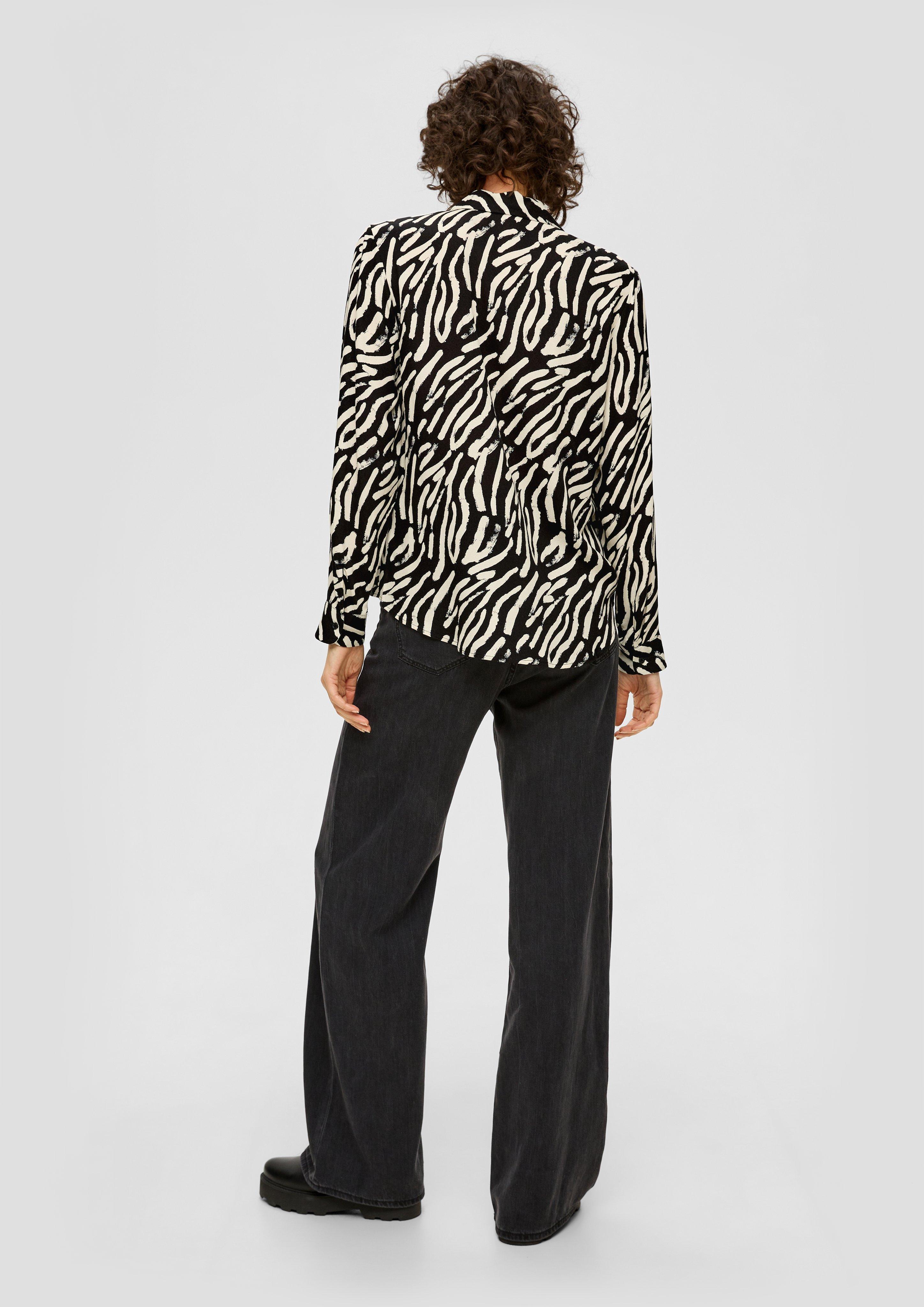 Bluse mit Allovermuster  2139059-99A4