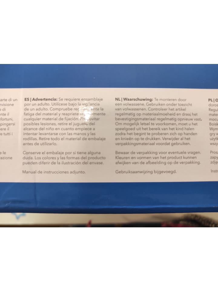 Bieco Spielwaren Spielbogen aus Holz Höhenverstellbar - ab Geburt in Blau günstig kaufen onesize