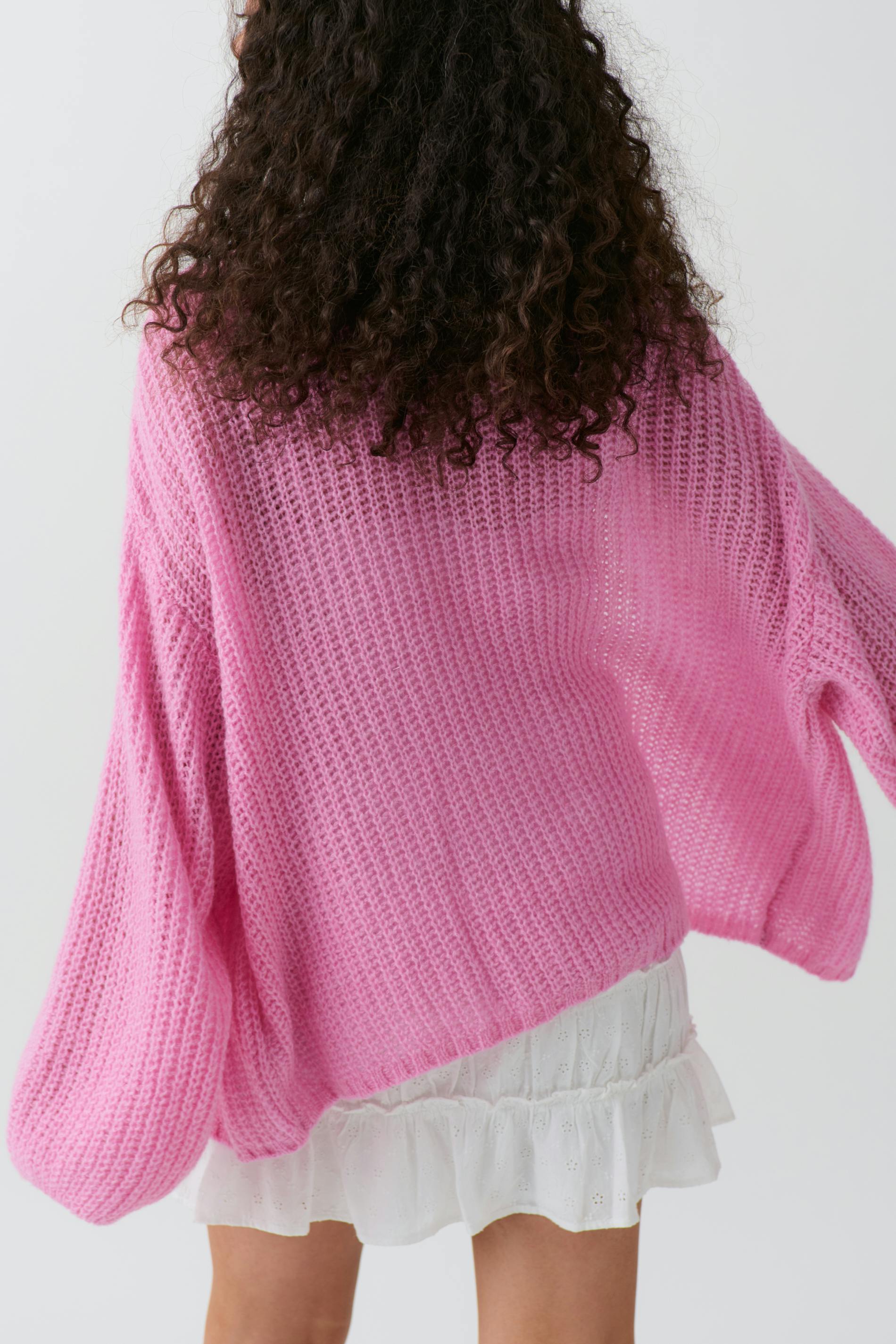 Knitted chunky cardigan