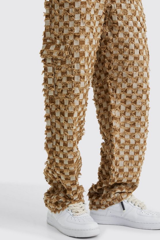 Lockere karierte Hose
