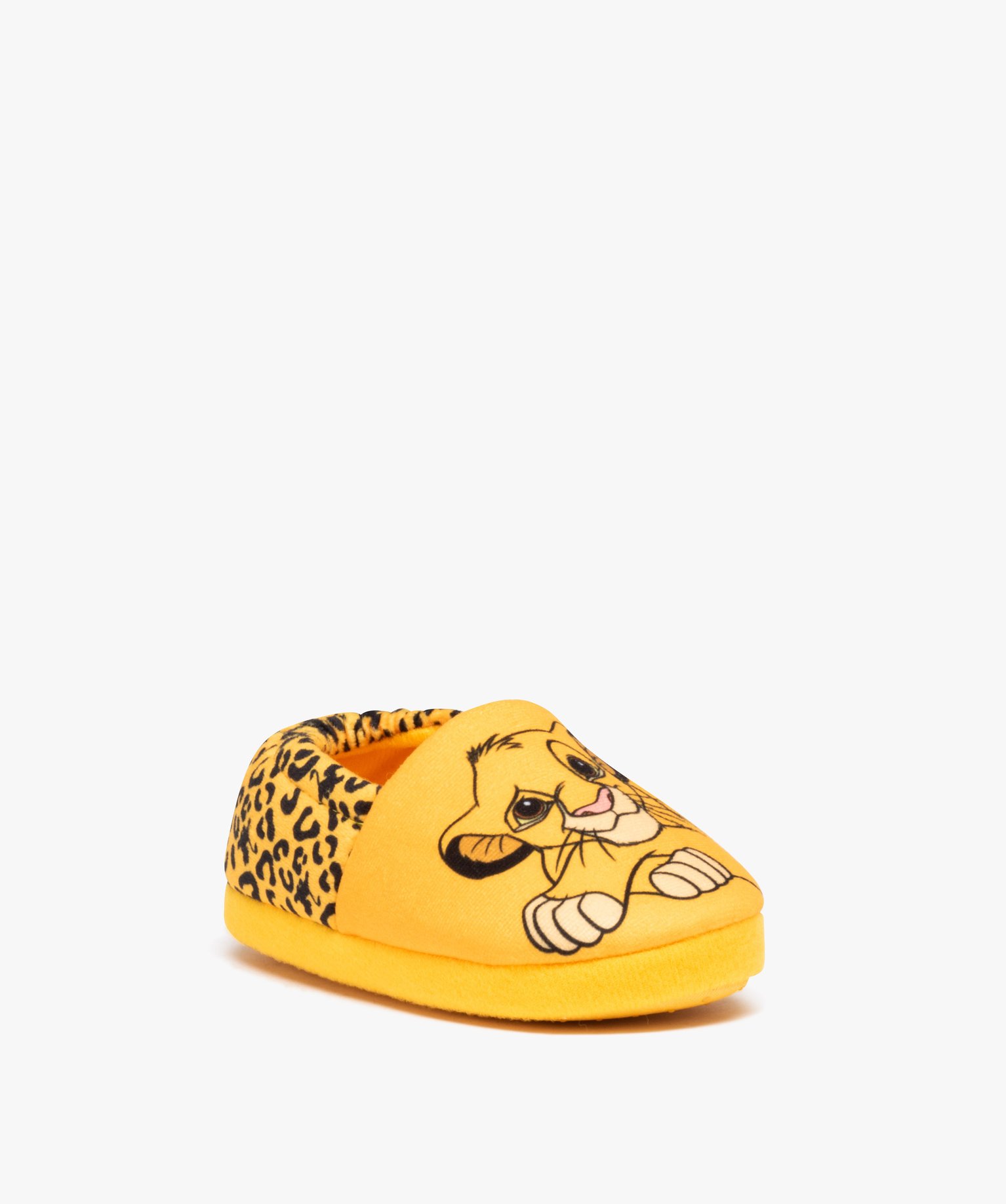 Chaussons Garçon en jersey imprimé Simba - Roi Lion jaune | GEMO