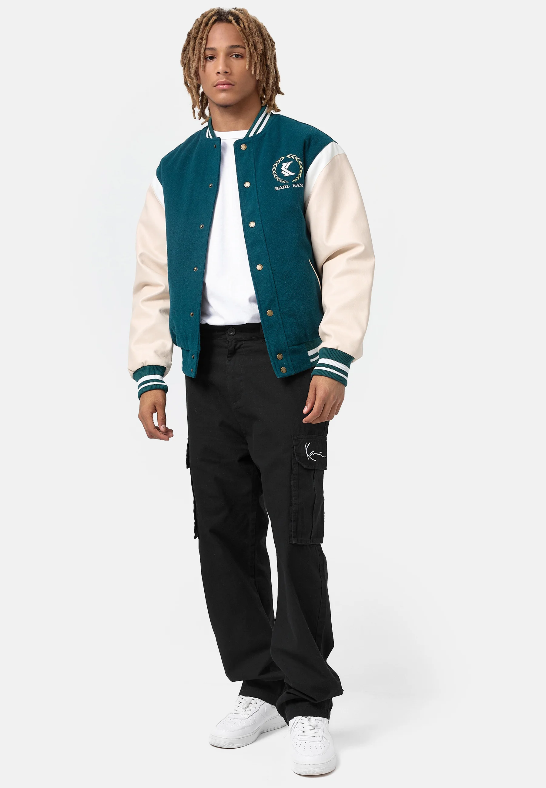 Chaqueta universitaria con emblema retro de Karl Kani - Chaqueta bomber