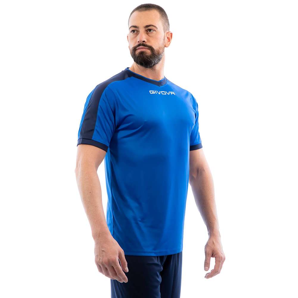 Givova Kit Revolution Fußball Trikot mit Shorts blau navy