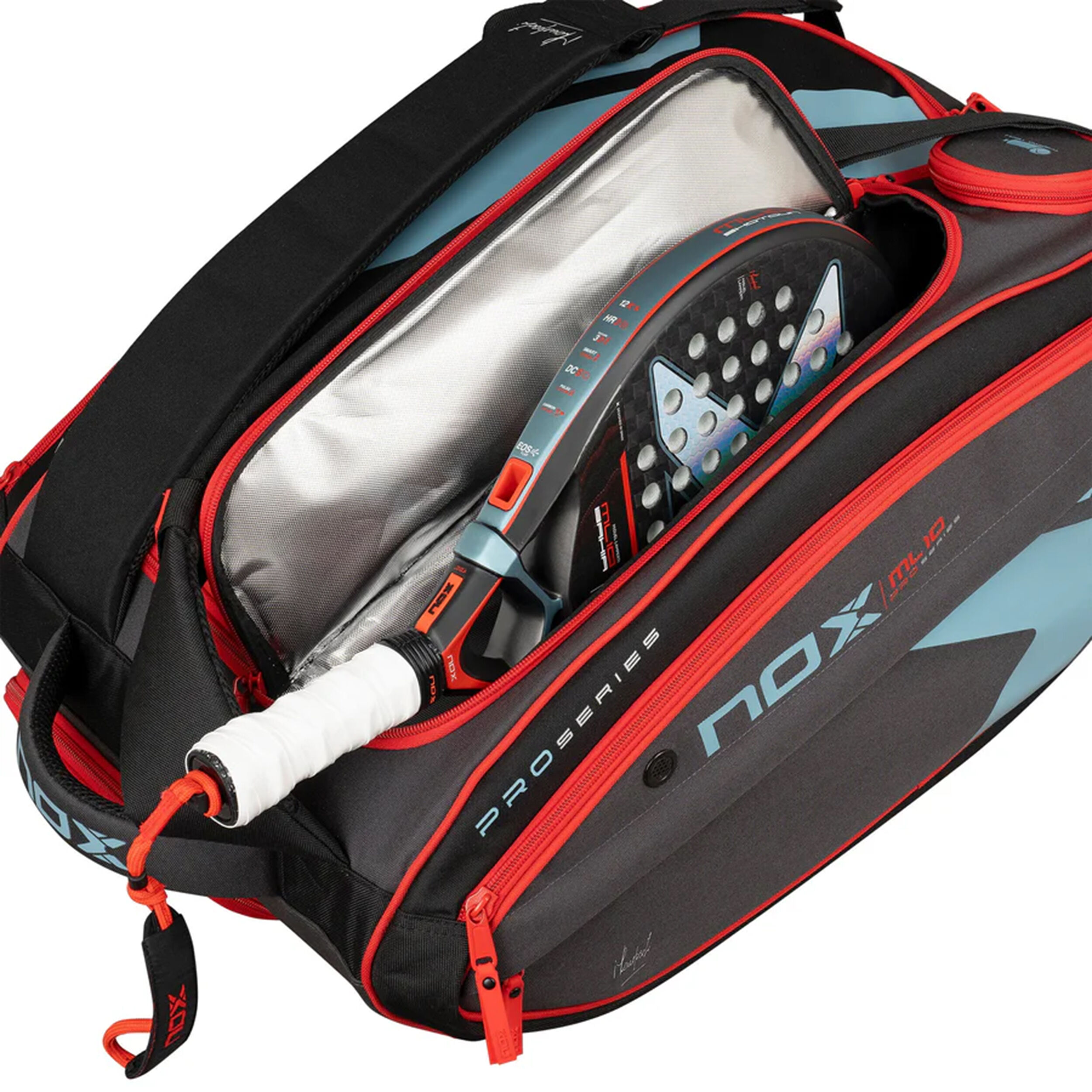 ML10 Competition XL Compact Padelschlägertasche - Schwarz, Rot