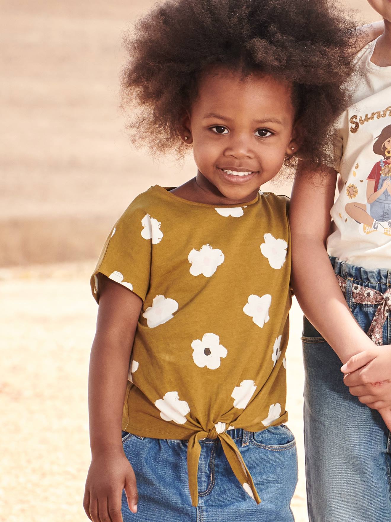 Vertbaudet Mädchen T-Shirt Oeko-Tex - khaki