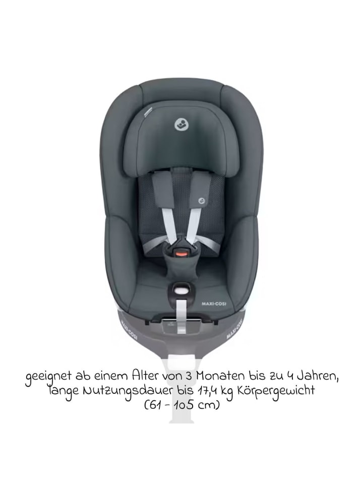 Maxi-Cosi Reboarder-Kindersitz Pearl 360 ab 3 Monate - 4 Jahre in grau günstig kaufen onesize