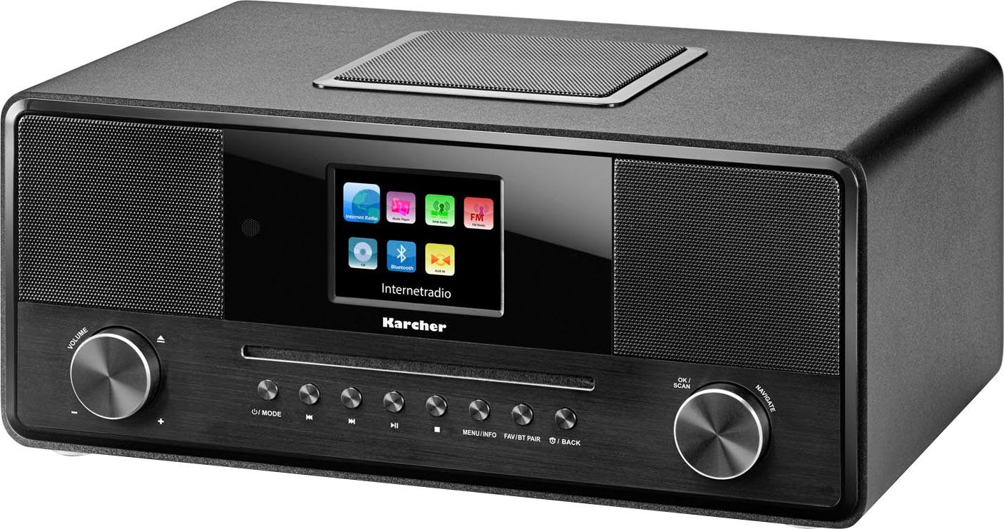 Karcher DAB 9000CDI Internet-Radio (Digitalradio (DAB), FM-Tuner mit RDS, Internetradio, UKW mit RDS, 36 W)