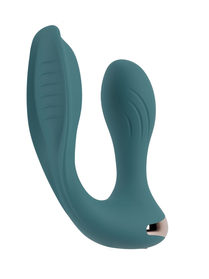 Sweet Smile Vibrator RC Hands-free Vibrator in türkis günstig kaufen 10,8 cm