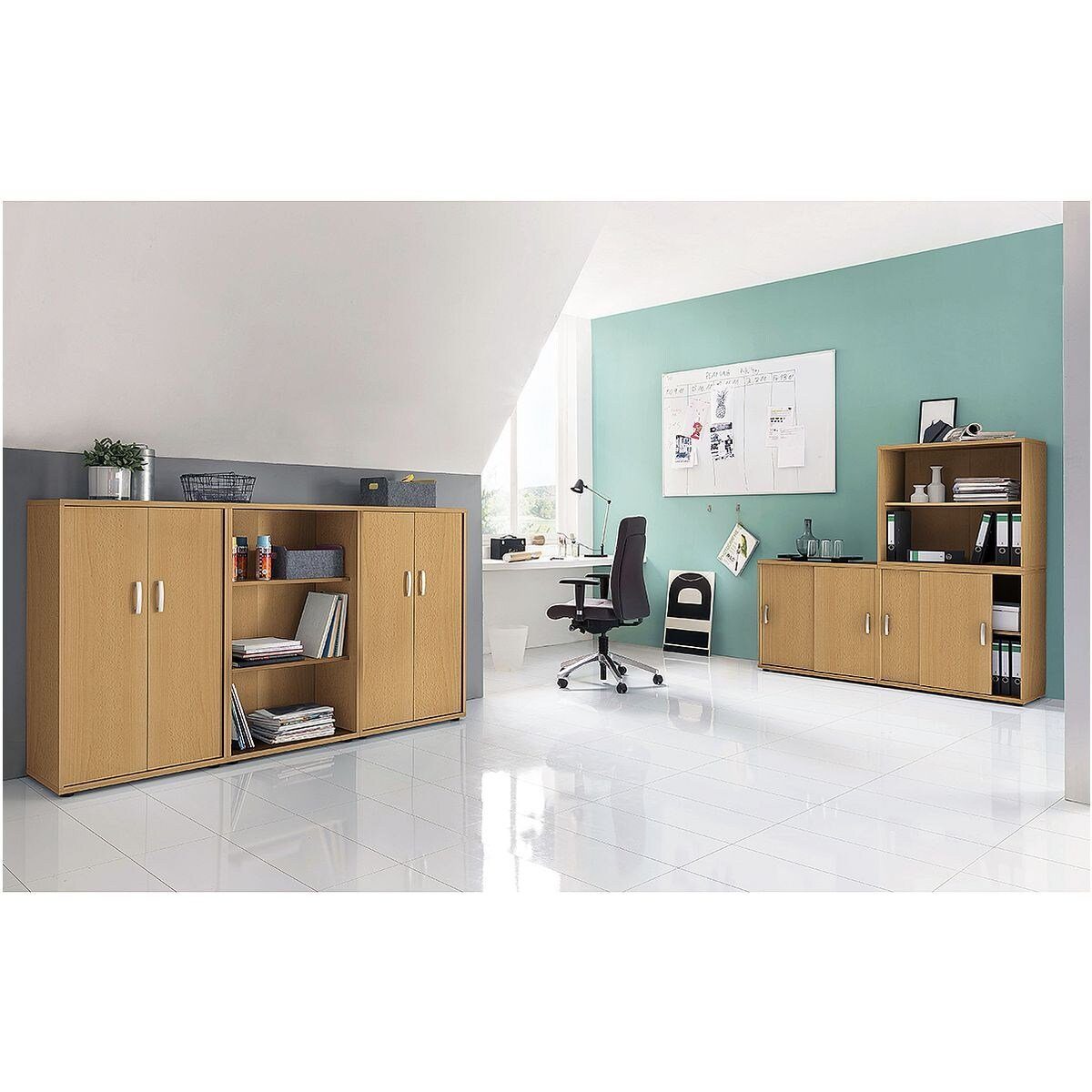 MÖBELPARTNER Aktenregal Madera 2, stapelbar