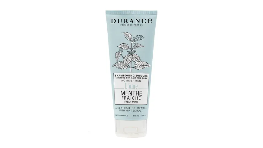 DURANCE L'Ome Duschgel & Shampoo frische Minze 200 ml
