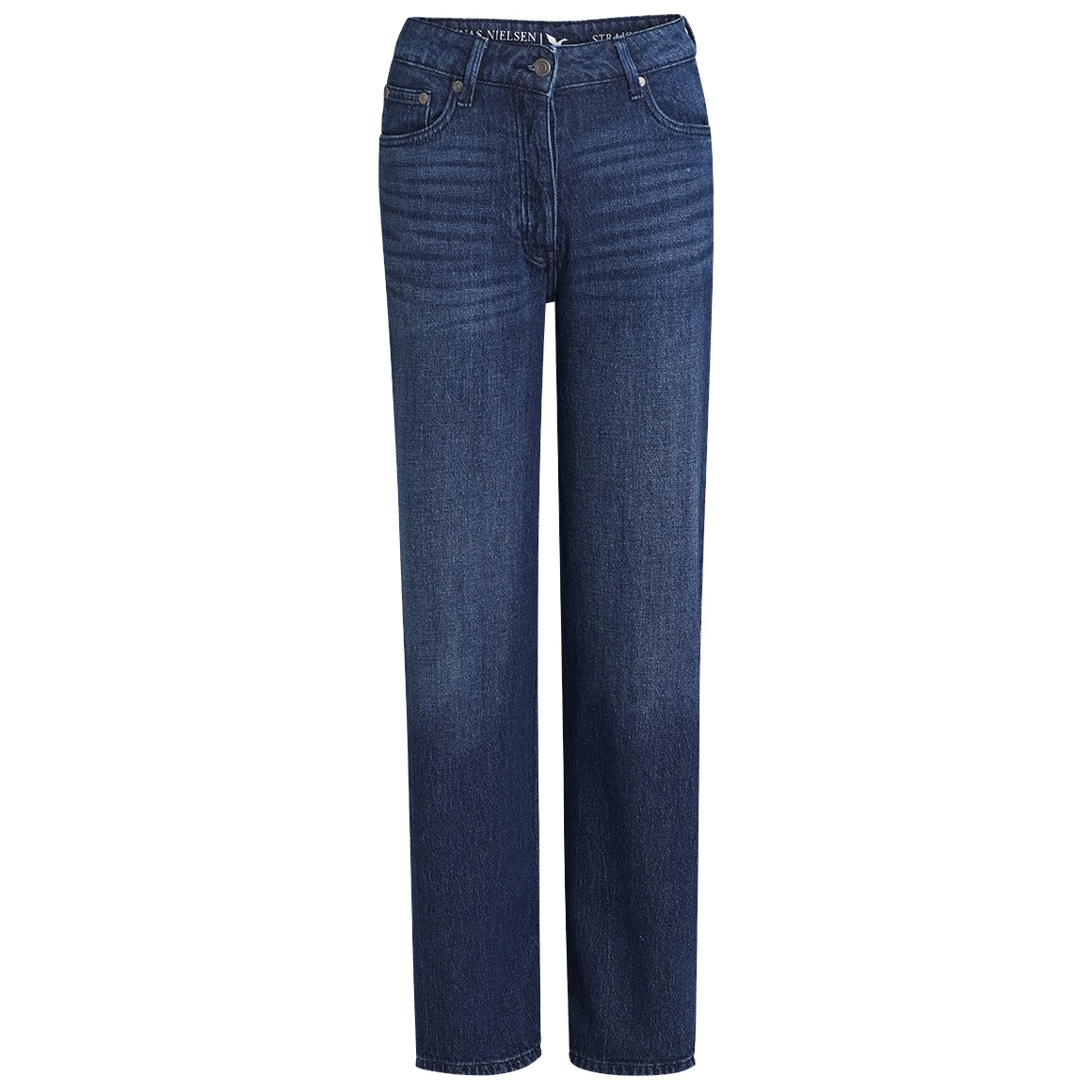 Damen Straight-Jeans zum Knöpfen