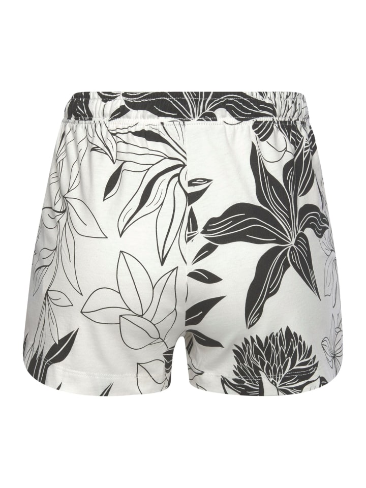 LASCANA Schlafshorts in ecru-allover-geblümt günstig kaufen