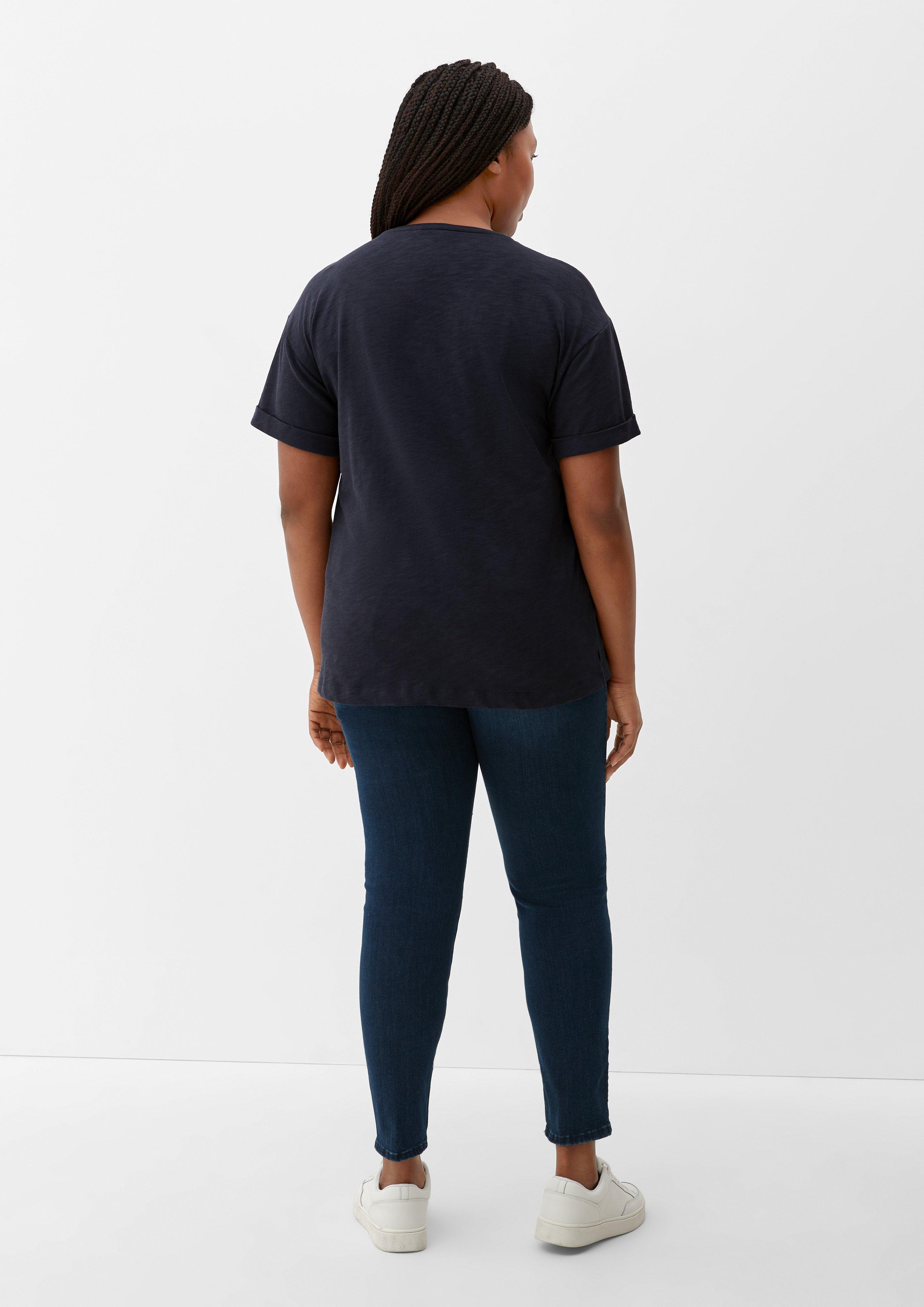 T-Shirt mit Knopfleiste  2129825-5976