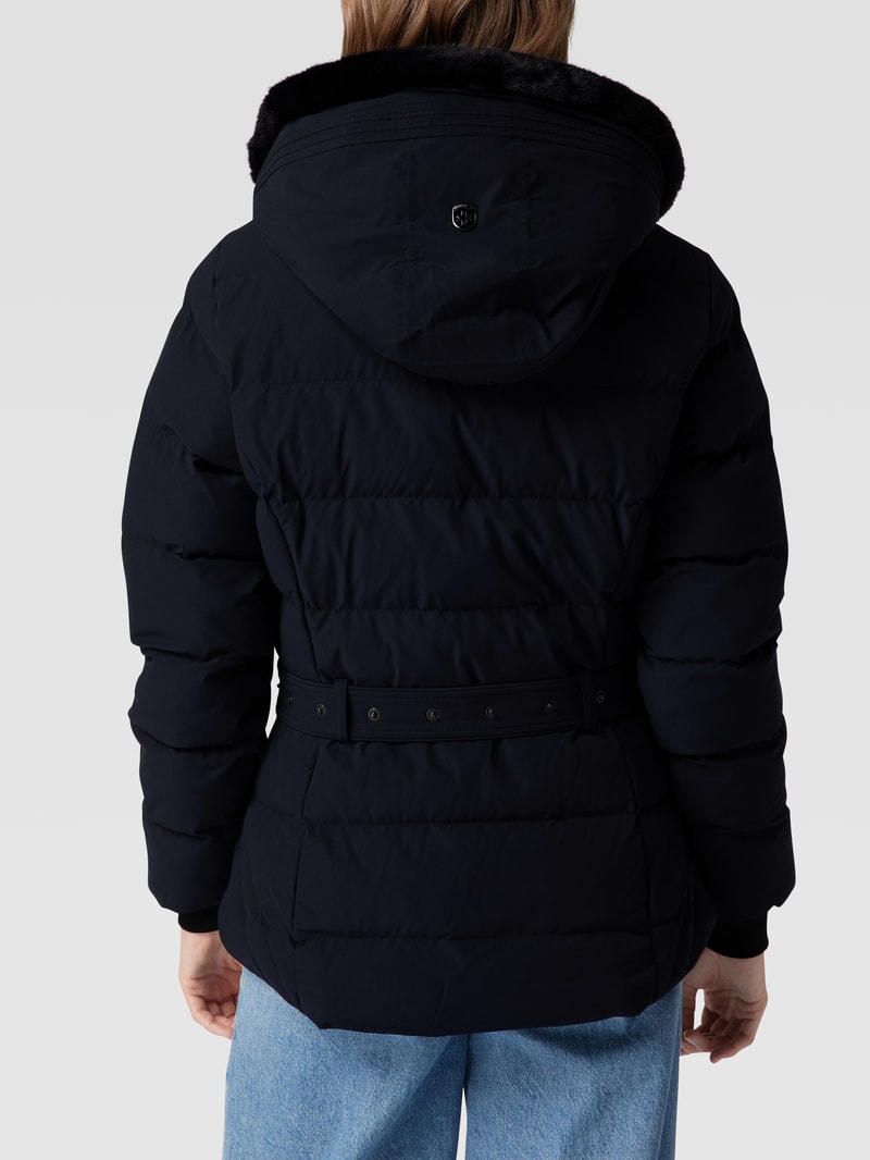 Funktionsjacke mit abnehmbarer Kapuze Modell 'Mayfair' in marineblau