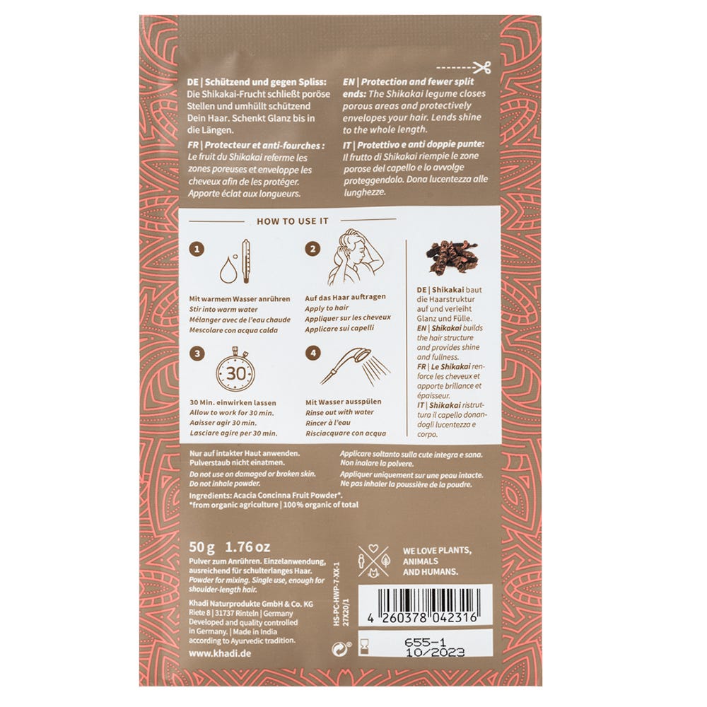 Khadi Ayurvedic Hair Mask Deep Shine Shikakai 50 ml