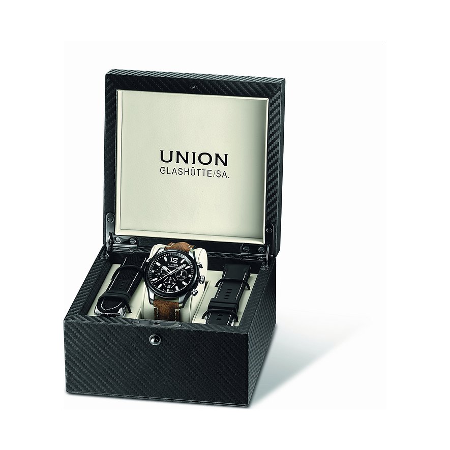 Union Glashütte Uhren-Set inkl. Wechselarmband Belisar Chronograph Sport