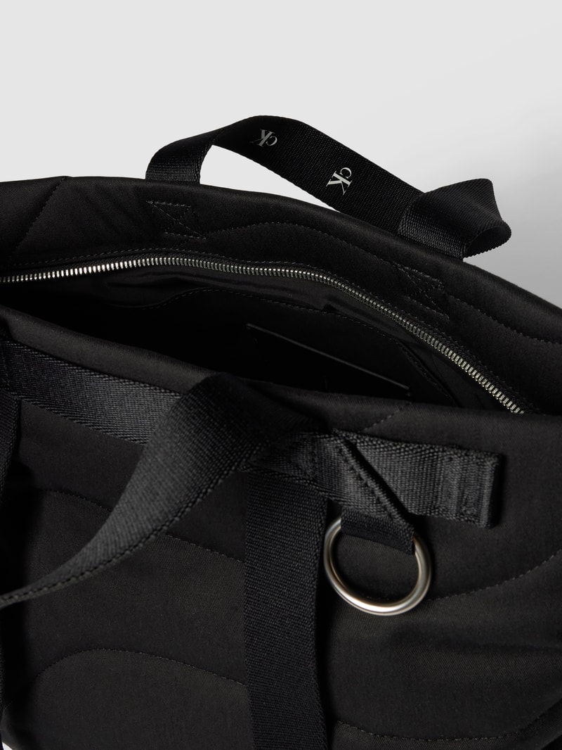 Tote Bag mit Steppnähten Modell 'ULTRALIGHT' in black