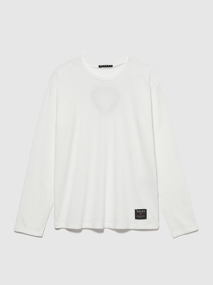 Sisley Longsleeve in Weiß günstig kaufen