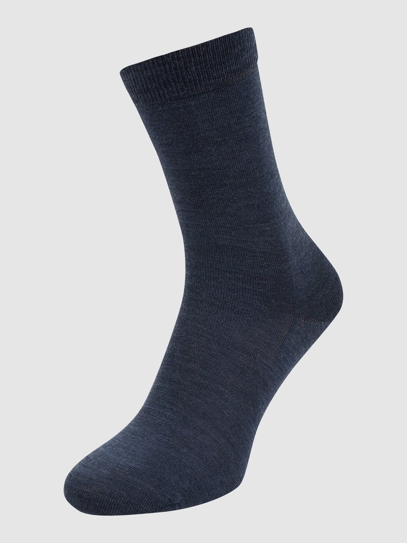 Socken mit Stretch-Anteil Modell Softmerino in jeans meliert
