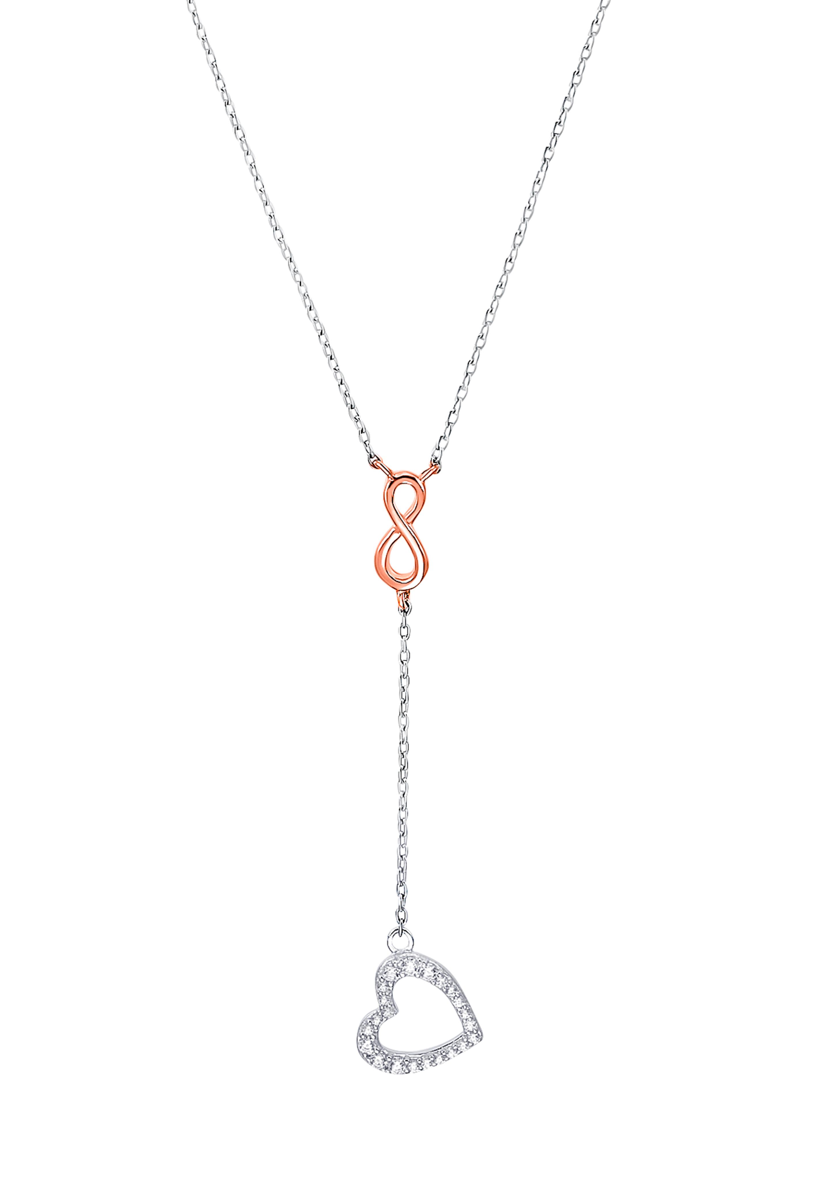 Halsschmuck rhodiniert+rosévergoldet aus Silber  6005048-92E0
