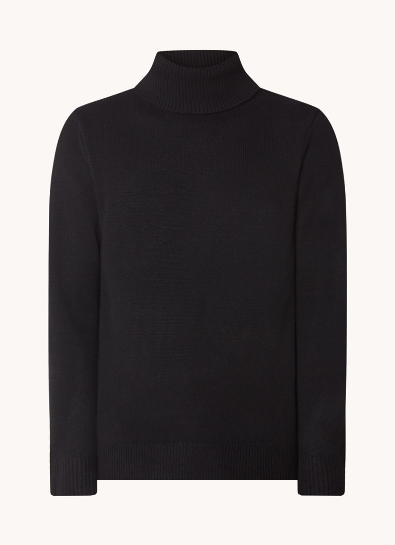 Sandro Fine-knit turtleneck in cashmere blend