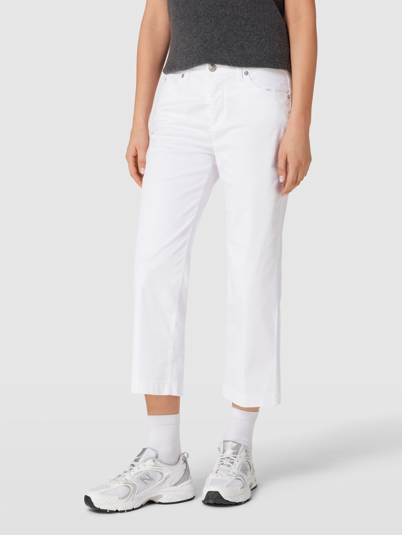 Jeans in verkürzter Passform Modell 'RICH CULOTTE' in weiß