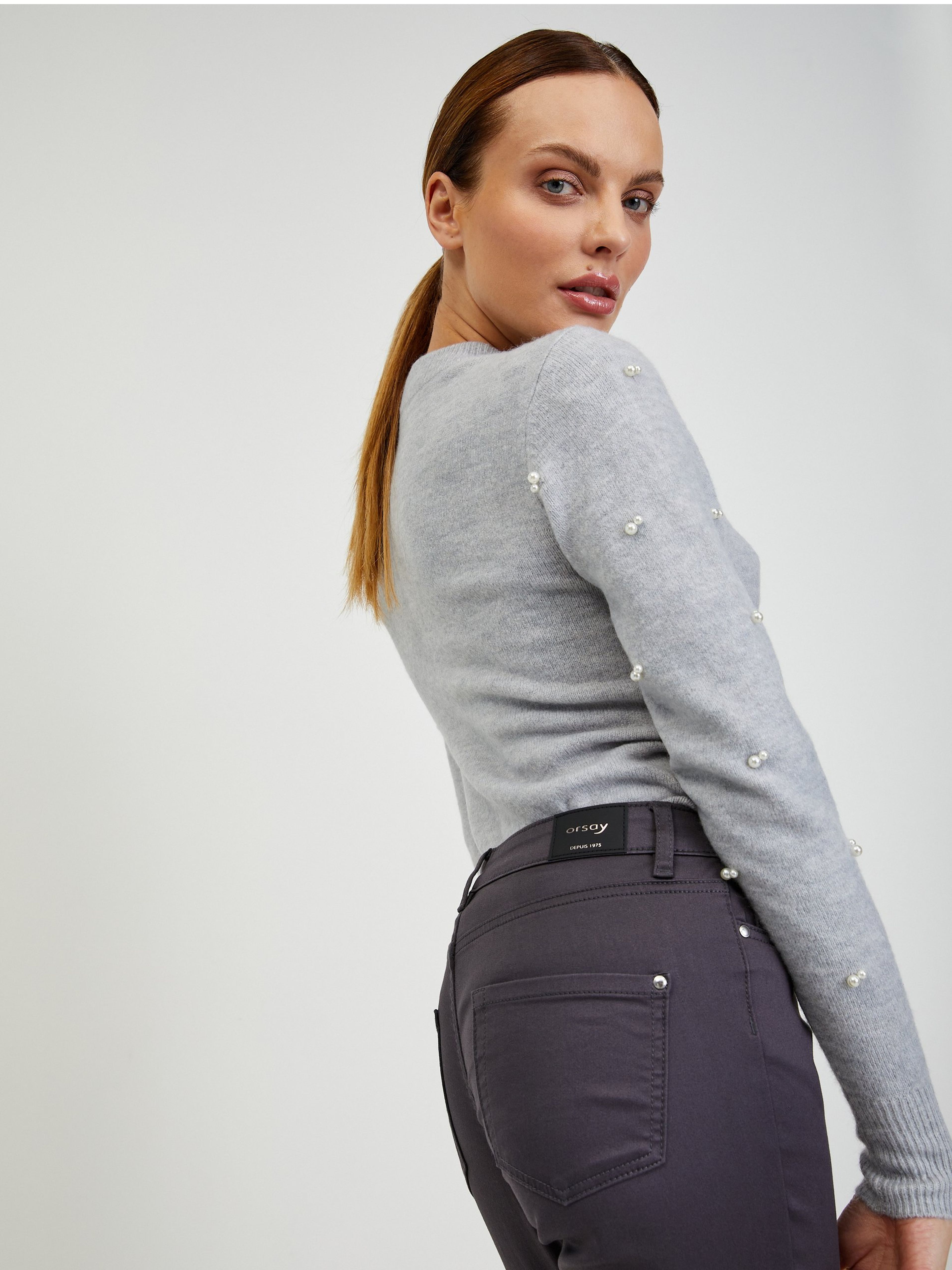Graue Damenhosen ORSAY
