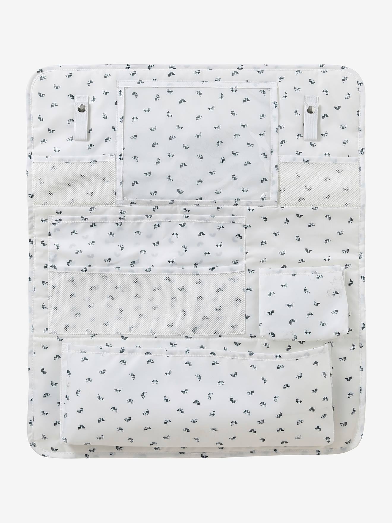 Vertbaudet Kinder Auto-Organizer FASHION ROLL - wollweiß regenbogen