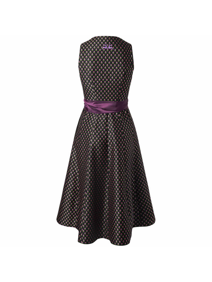 Wiesnkönig Dirndl Karla (MIdi) in Schwarz günstig kaufen