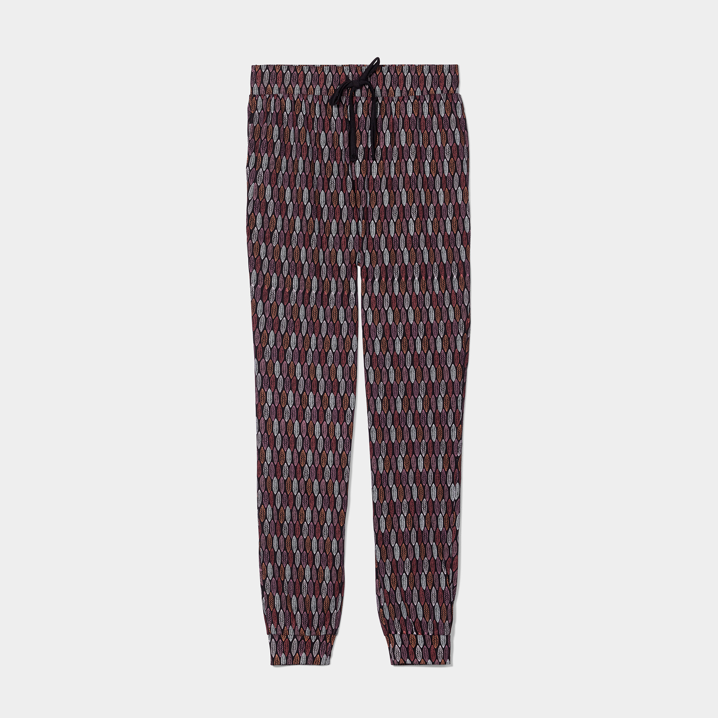 Pantalon de pyjama imprimé noir femme | La Halle