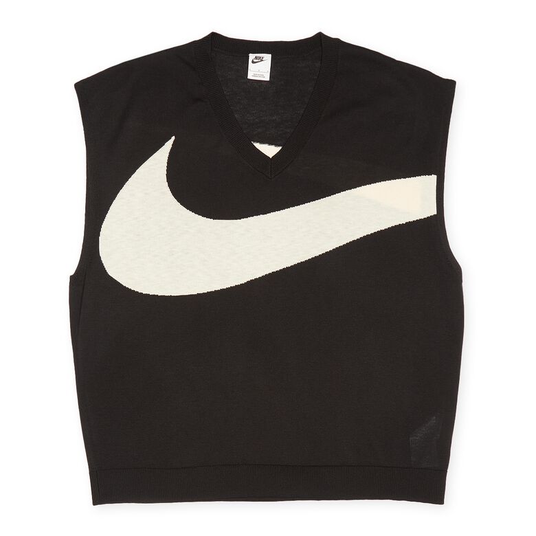 NIKE Swoosh Sweater Vest black/coconut milk