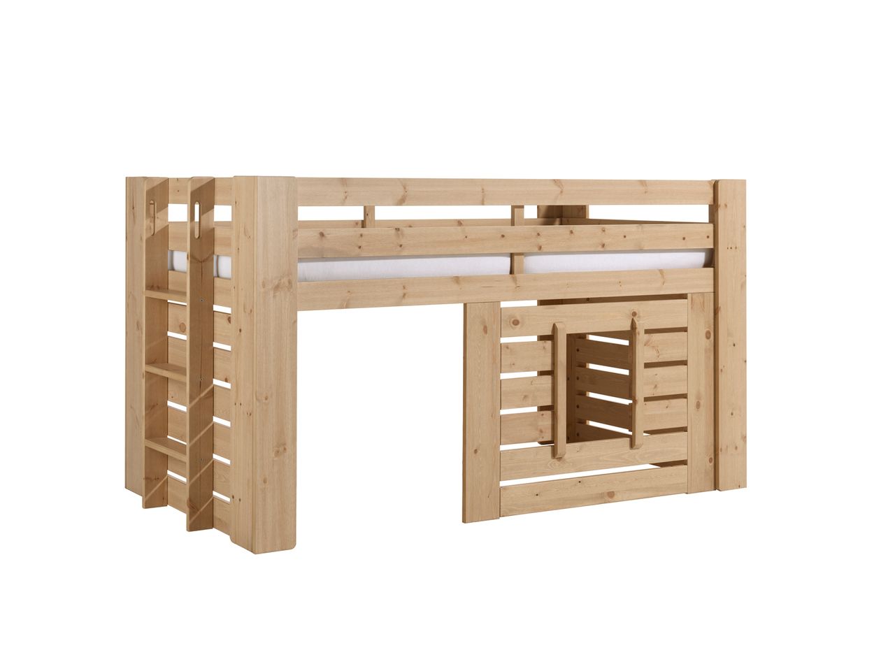 VIPACK Hüttenbett, 90 x 200 cm, Ausf. Kiefer Farbe Oak