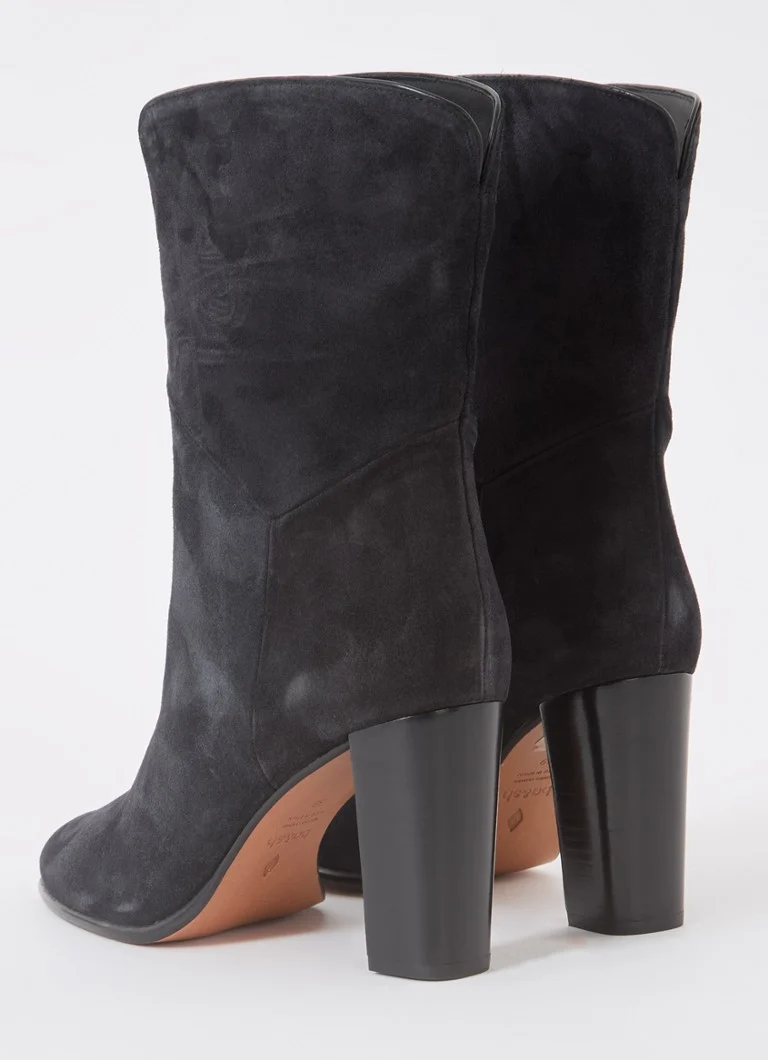ba&sh  Bottines Covigton enkellaarsje van kalfssuède