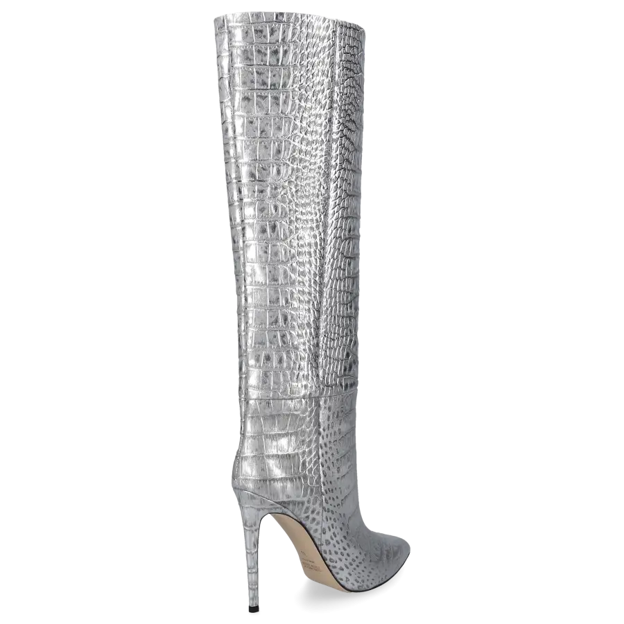 Paris Texas - Stiefel PX133 Kalbsleder - silber