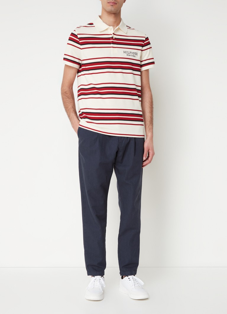 Tommy Hilfiger - Harlem - Pantaloni chino Affusolati din in amestecat cu material textil