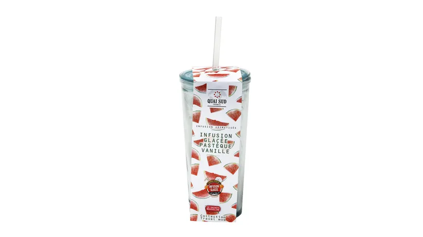 Quai Sud Kräutertee für Eistee Wassermelone Vanille in Travel Mug 24 g