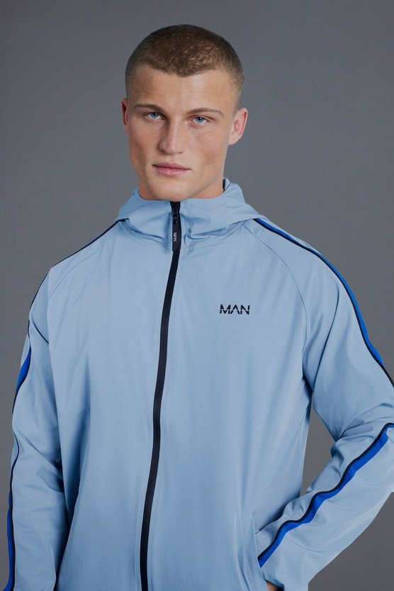 Man Active Colorblock Windbreaker