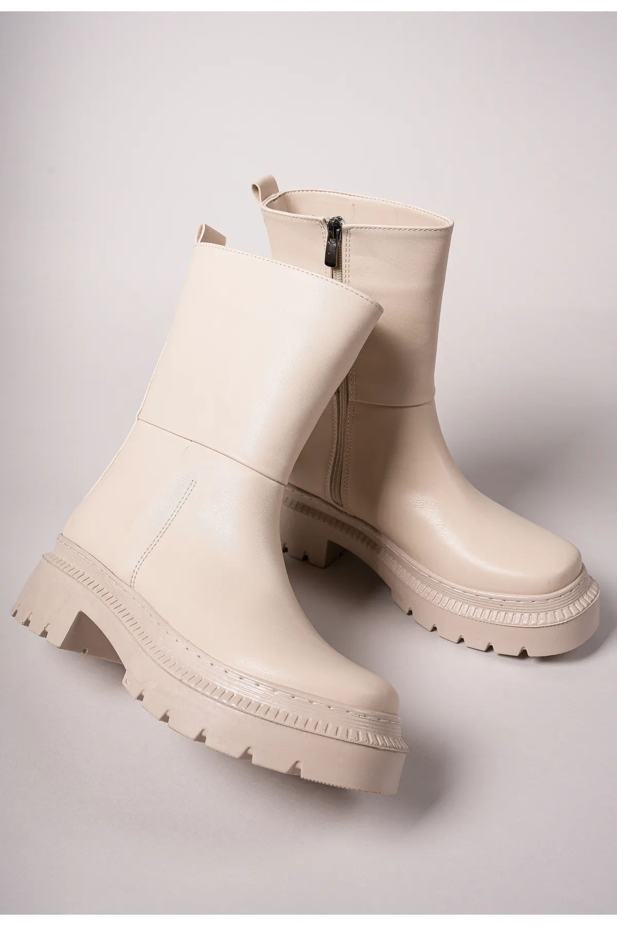 Riccon  Ectheleth Damenstiefel 00121403 Beige Leder