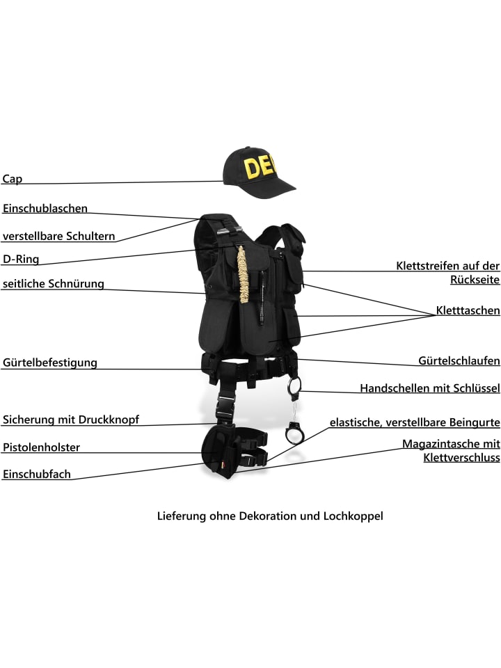 Normani Outdoor Sports SWAT/POLICE/SECURITY Kostüm Karneval in DEA günstig kaufen
