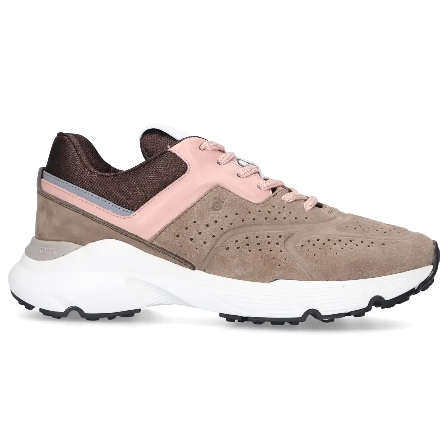Tod's - Sneaker low SPORTIVO Veloursleder - beige