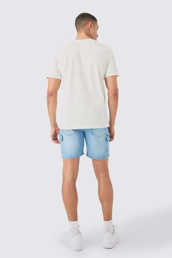 T-Shirt mit Homme-Stickerei